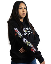 Load image into Gallery viewer, TBD Rose Hoodie - Majestic Black