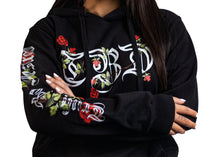 Load image into Gallery viewer, TBD Rose Hoodie - Majestic Black