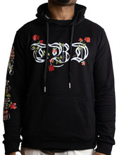 Load image into Gallery viewer, TBD Rose Hoodie - Majestic Black