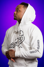 Load image into Gallery viewer, OG TBD Raven Hoodie - Pure White / Majestic Black

