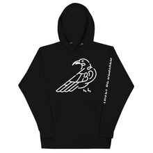 Load image into Gallery viewer, OG TBD Raven Hoodie - Majestic Black / Pure White
